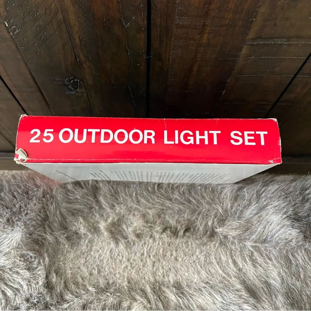 Vintage Set of 25- C9 1/4 Bulbs Outdoor Lights-Clear Bulbs